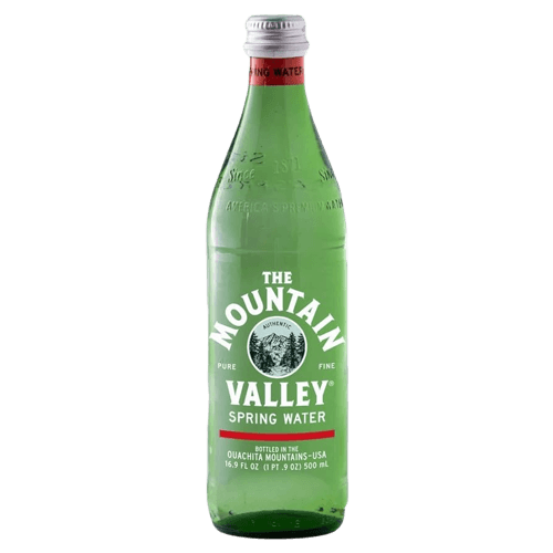 Mountain Valley Spring Water Glass Bottle