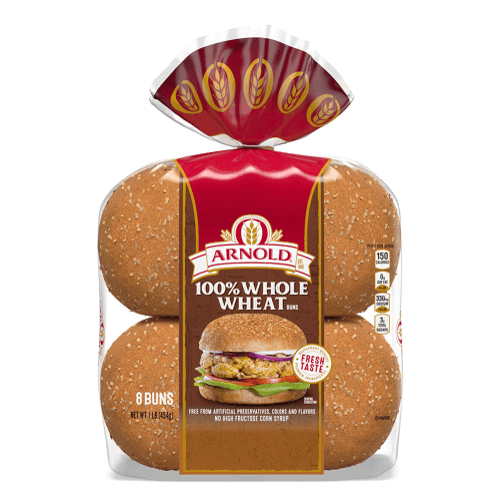 Arnold 100% Whole Wheat Buns