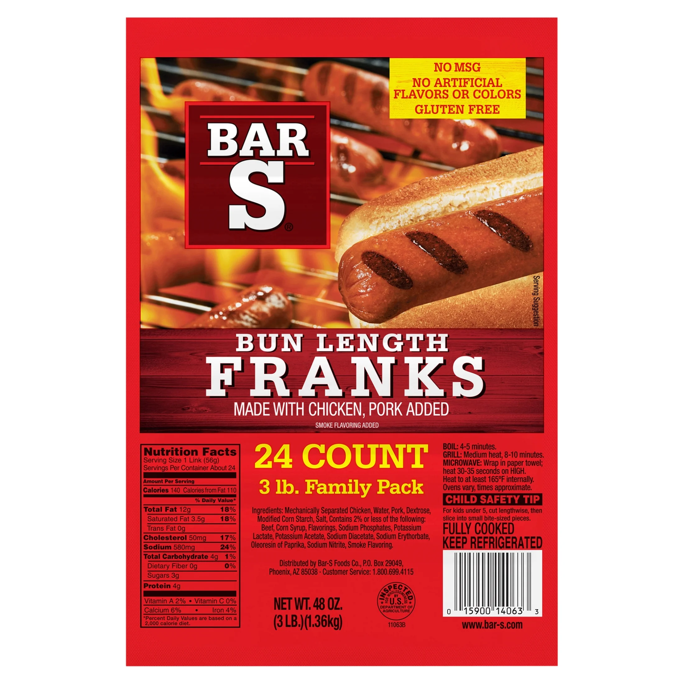 BAR-S Bun Length Franks