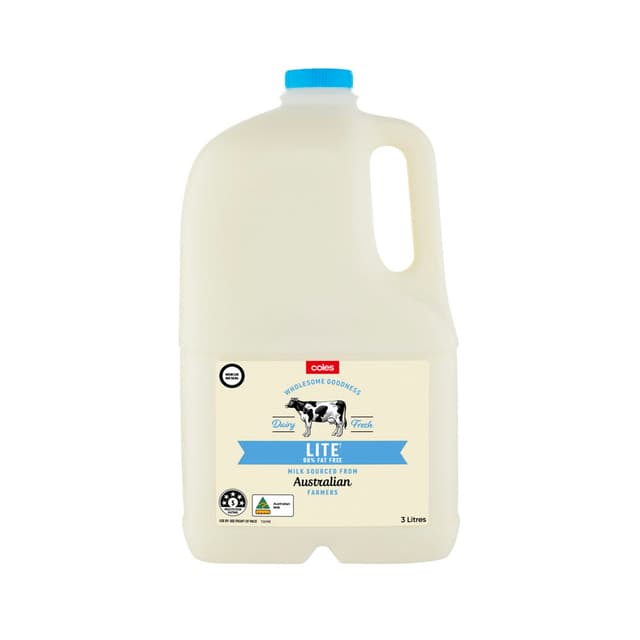 Coles Fresh lite milk