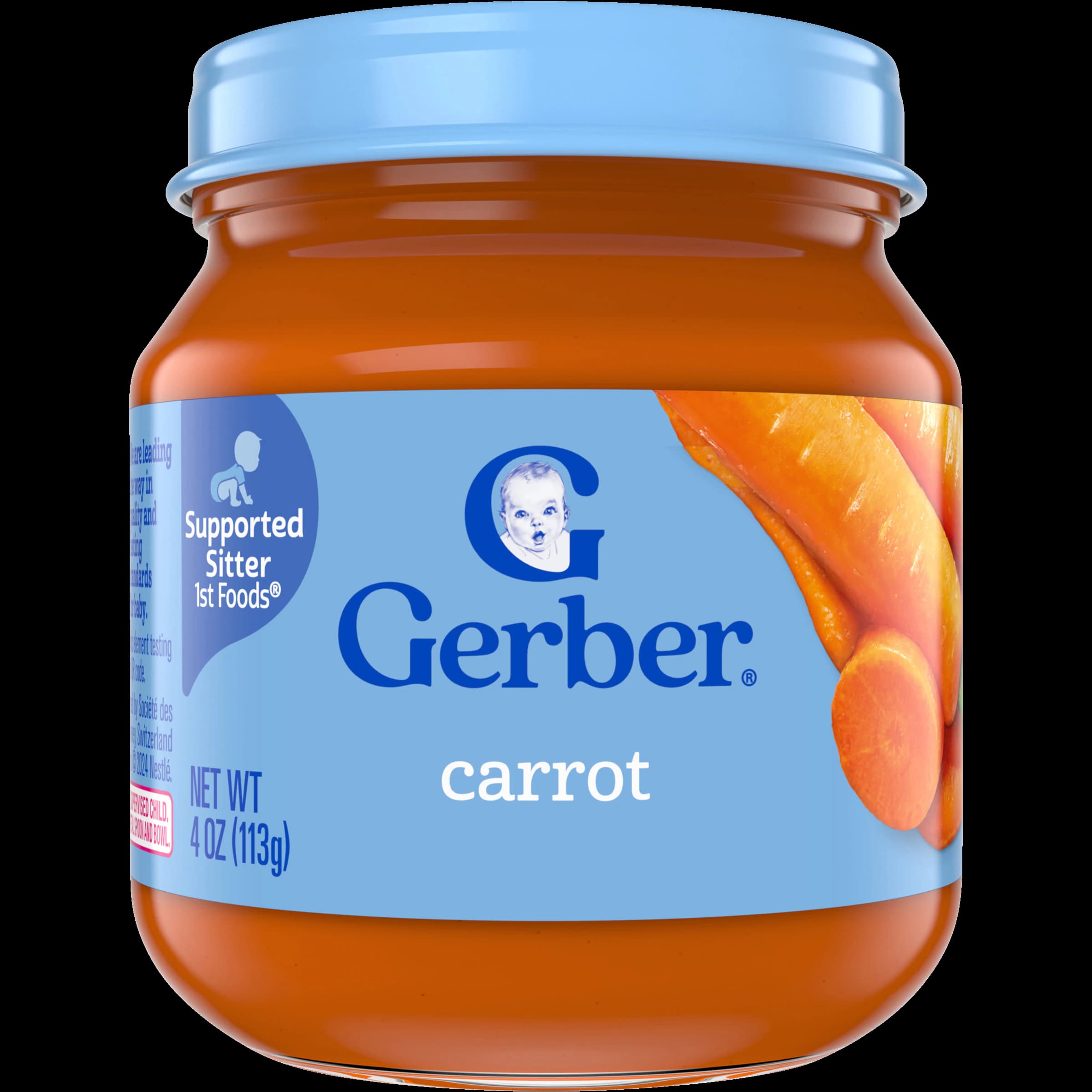 Gerber Carrots Baby Food Jar