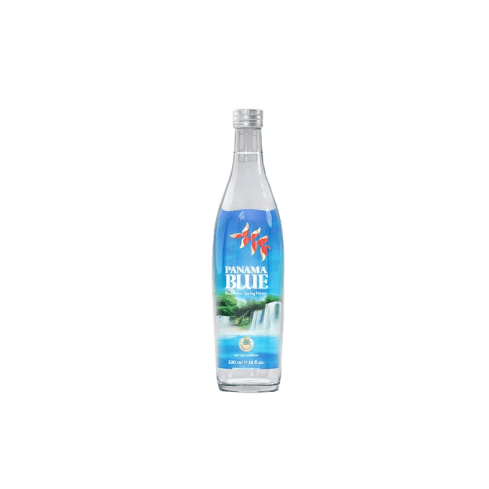 Panama Blue Water Glass Bottle
