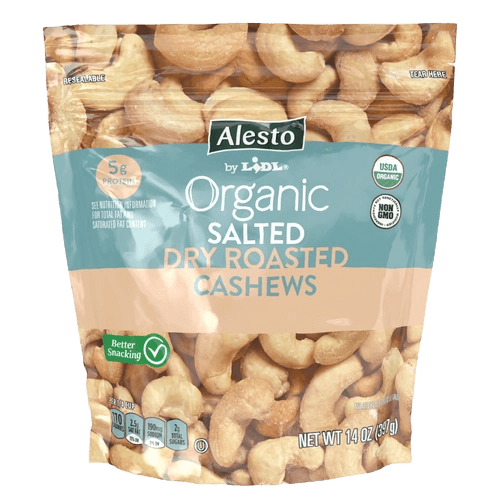 Alesto Organic Salted Dry Roasted Cashews