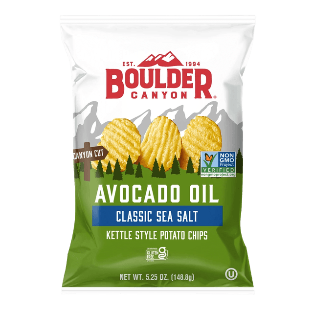 Boulder Canyon Avocado Oil Classic Sea Salt Kettle Cooked Potato Chips