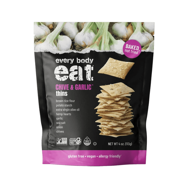 every body eat Chive & Garlic Thins