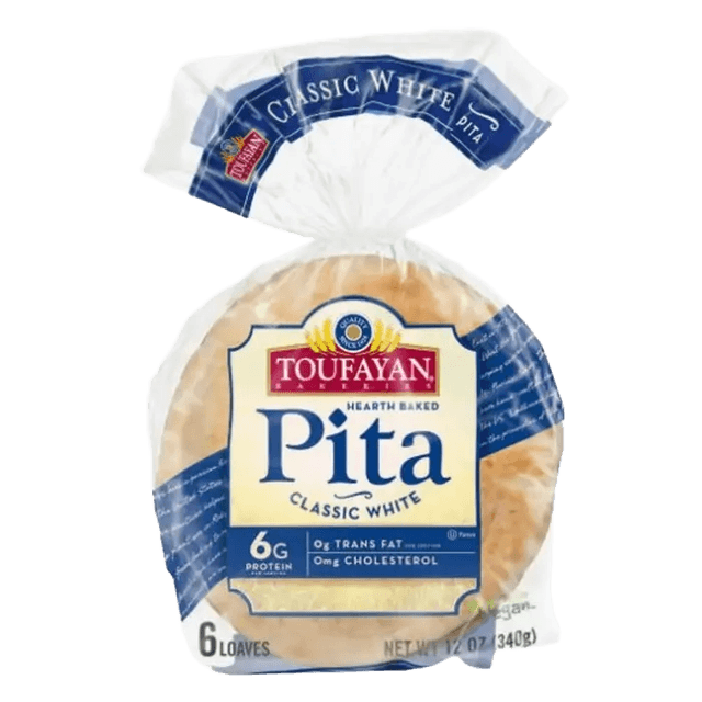 Organic white pita bread