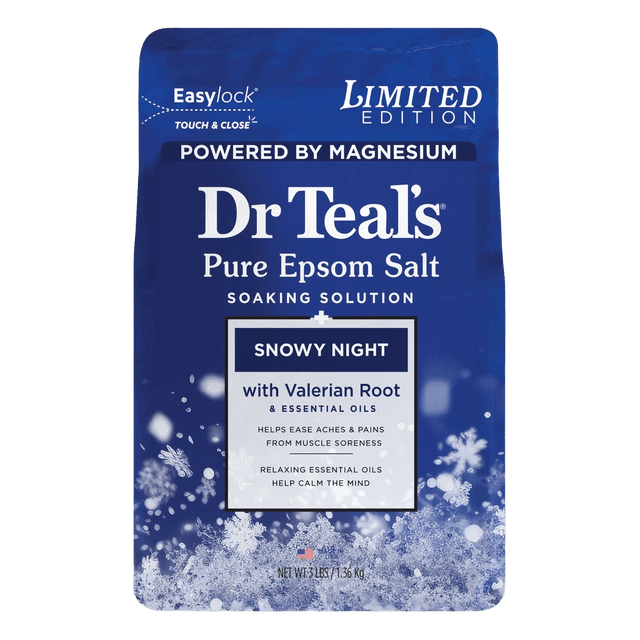 Dr Teal's Pure Epsom Salt Soaking Solution Snowy Night