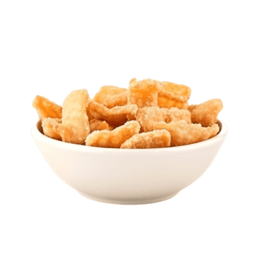 Rum dunkel Pickle pork chips