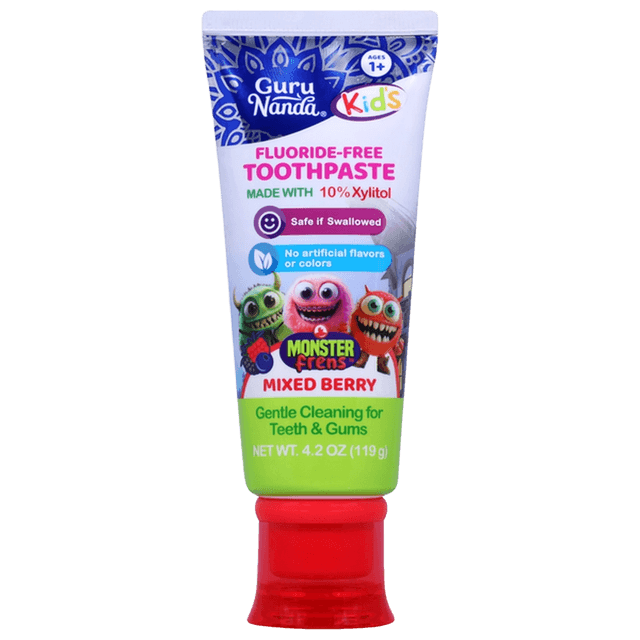 GuruNanda Monster Frens Fluoride-Free Toothpaste Natural Flavor