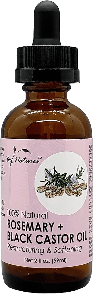 By Nature's 100% Natural Rosemary Mint + Black Castor Oil Strengthening & Softening