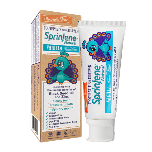 Sprinlene Natural Vanilla Toothpaste for Children tube
