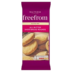 Waitrose freefrom ALL BUTTER SHORTBREAD ROUNDS