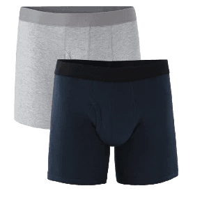 Pact Mens Everyday Boxer Brief Heather Grey