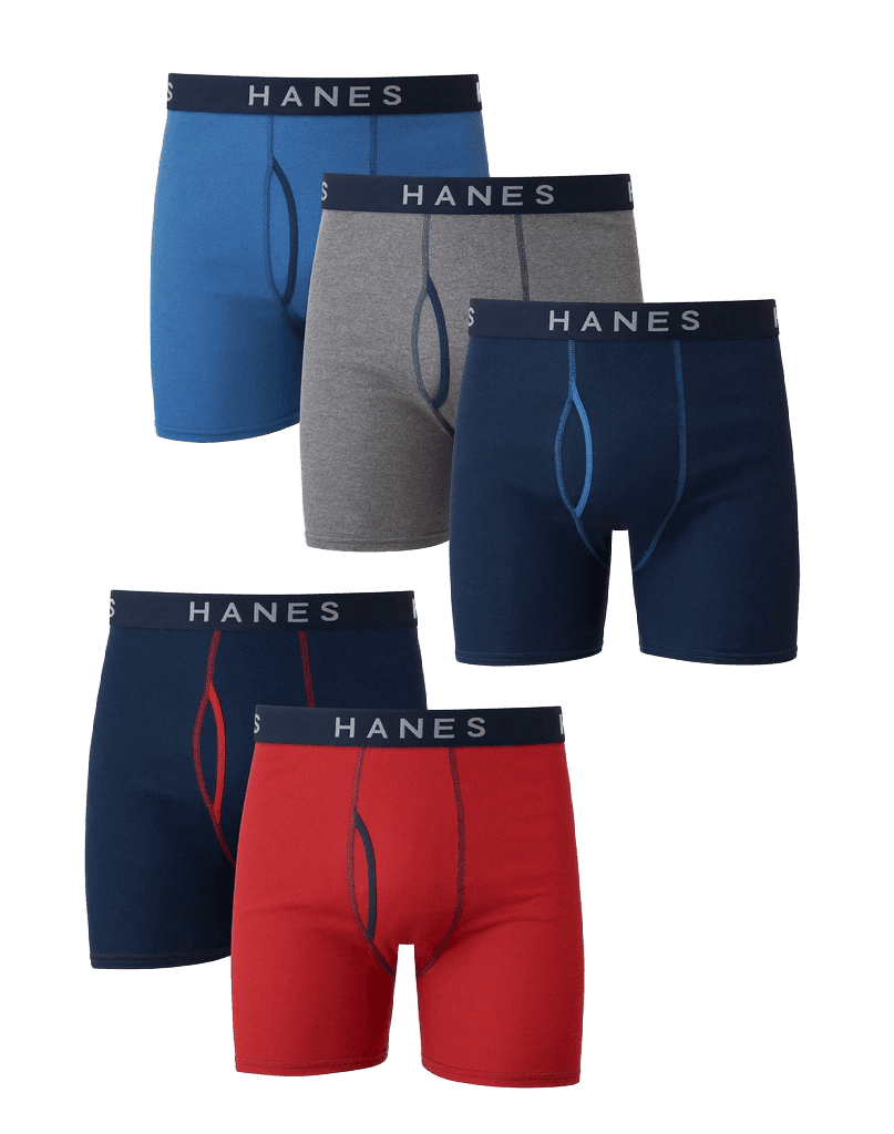 Hanes Best 5 Pack Boxer Briefs
