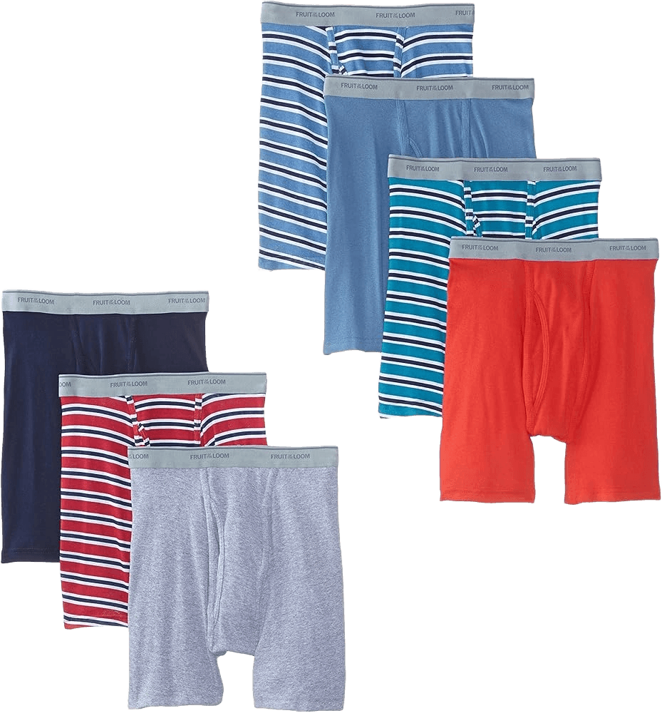 Fruit of the Loom Men's Striped Boxer Shorts