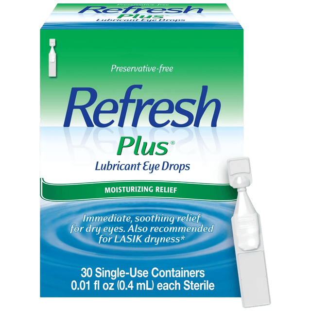 Refresh Refresh Plus Lubricant Eye Drops Preservative-Free Tears 0.4 ml 30 Count