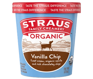 Straus Family Creamery Organic Vanilla Chip ice cream