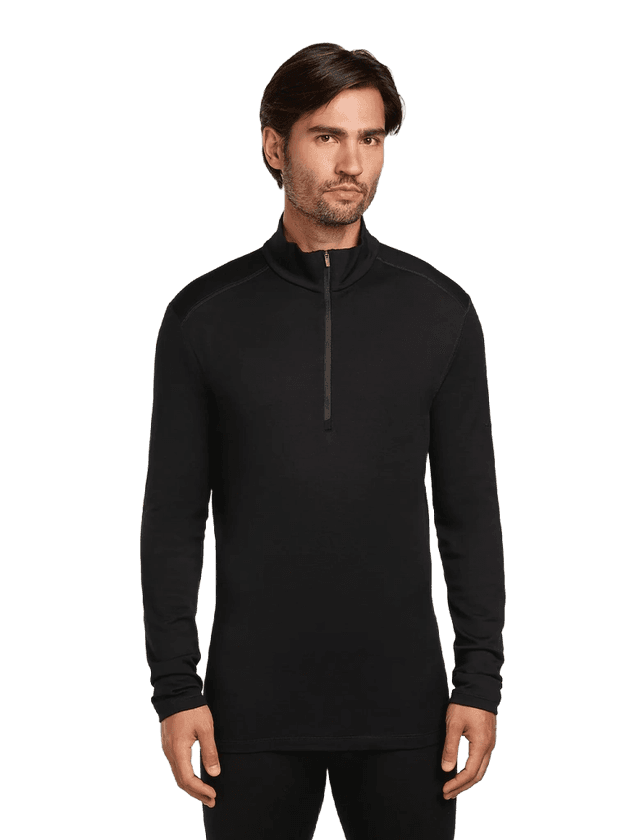 icebreaker Tech LS Half Zip Men Black
