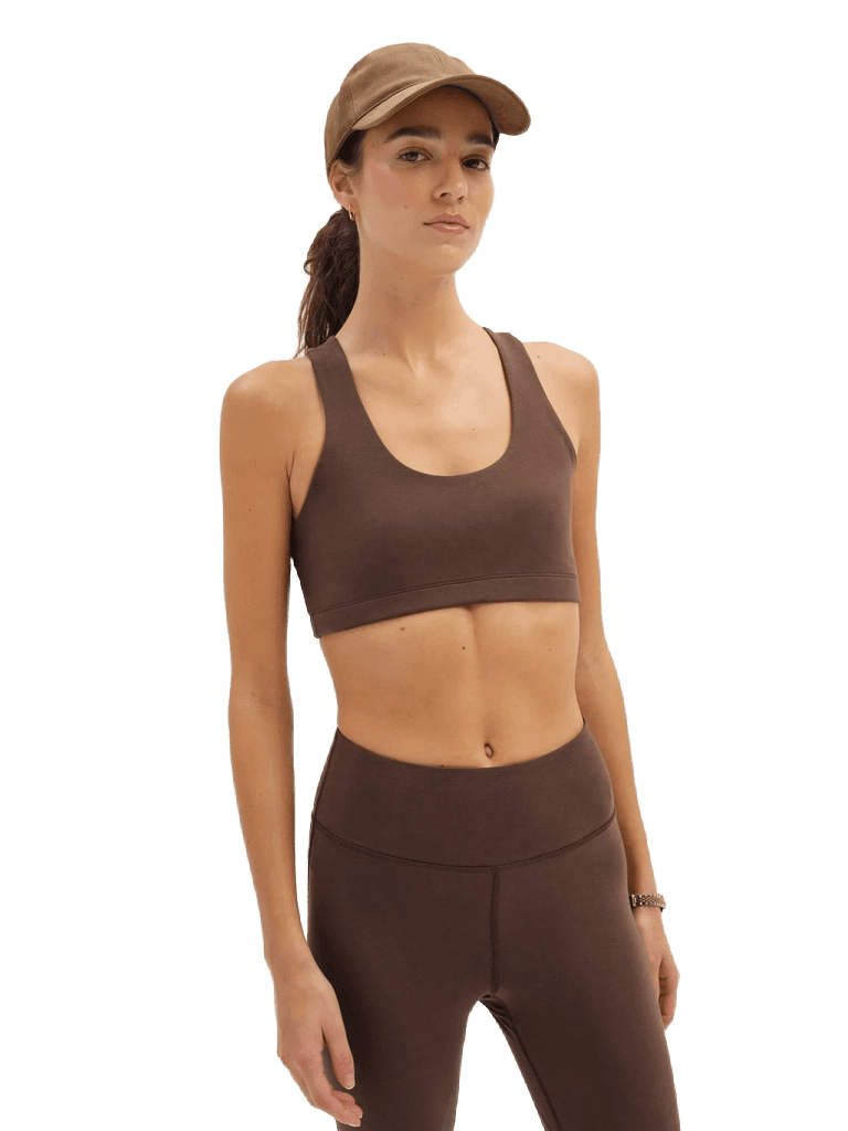 MATE Organic Stretch Sports Bra Mocha