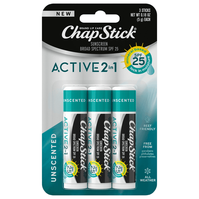 ChapStick Active 2-in-1 Sunscreen Broad Spectrum SPF 25