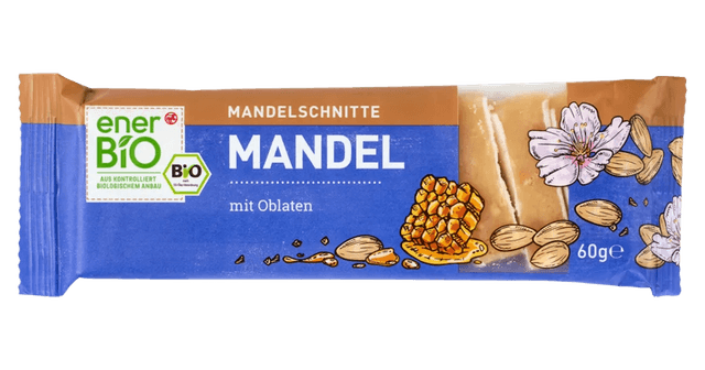 ener BIO Mandel Mandel Mandel Mandelschnitte mit Oblaten