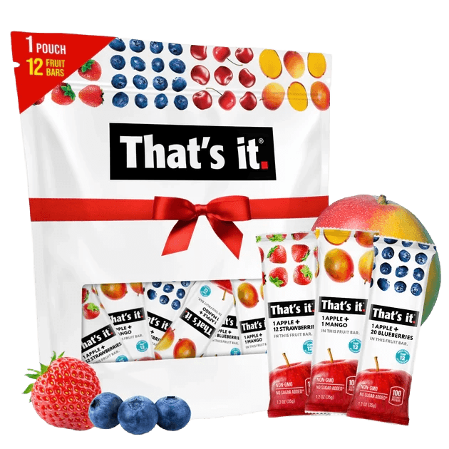 That's it. Mini Probiotic Fruit Bars Strawberry Mango