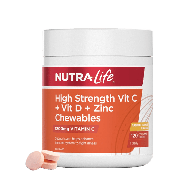 Nutra-Life High Strength Vit C + Vit D + Zinc