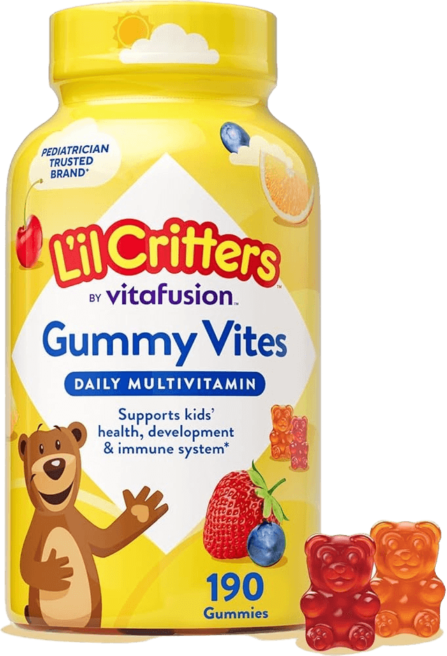 Lil Critters 11 Essential Nutrients Gummies Blueberry Cherry Orange