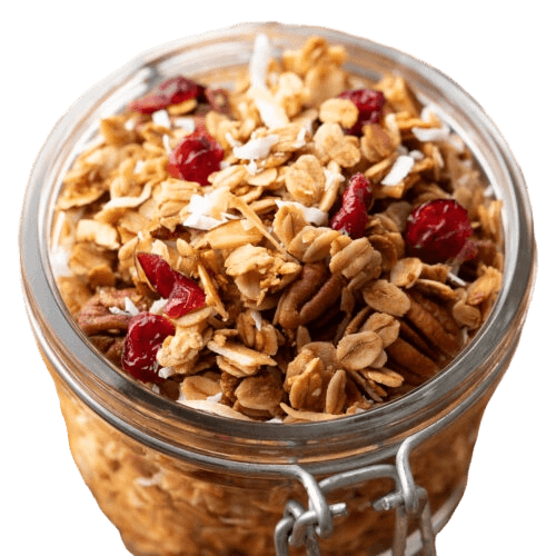 Cranberry coconut granola