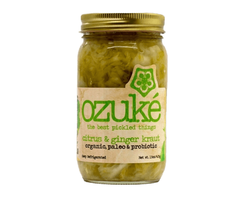 Ozuké Citrus & Ginger Kraut probiotic, organic, & pure