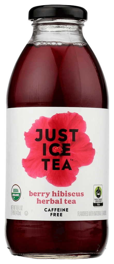 Eat the Change Berry Hibiscus Herbal Tea glass bottle