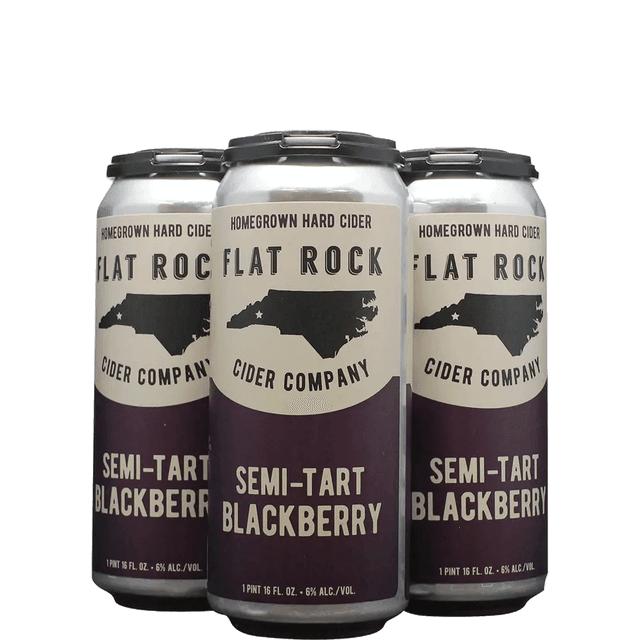 Flat Rock Cider Company Semi-Tart Blackberry Can
