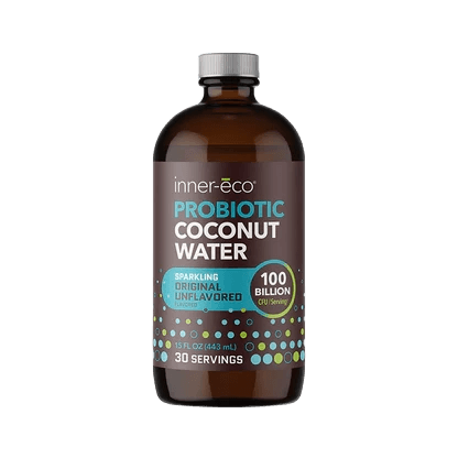 Inner-eco Probiotic Coconut Water Original Unflavored plastic bottle