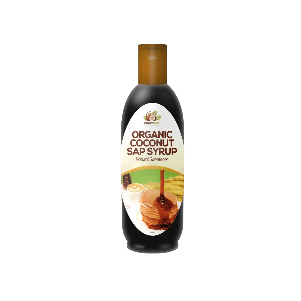 Quezon's Best Organic Coconut Sap Syrup glass bottle