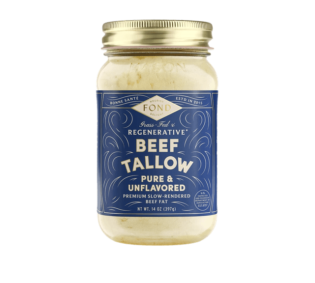 Food. Regenerative Beef Tallow Pure & Unflavored