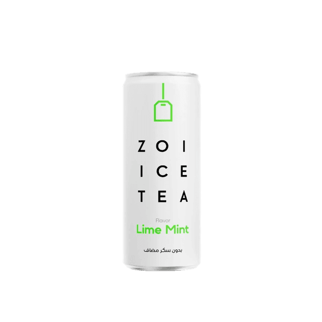 Zoi Ice Tea Lime Mint can