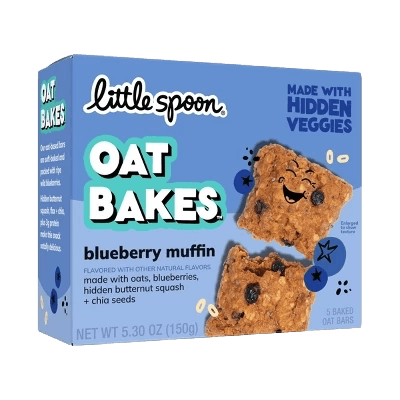 Little Spoon Little Spoon Blueberry Muffin Baked Oat Baked Bar Kids' Snacks - 5.3oz/5ct