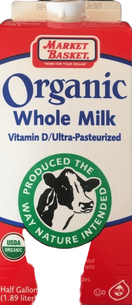 Market Basket Organic Whole Milk plastic bottle