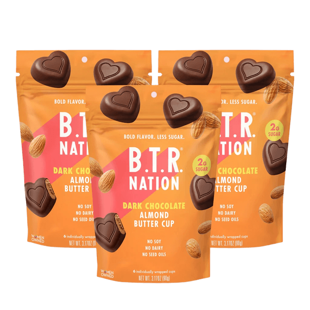 BTR Dark Chocolate Almond Butter Heart