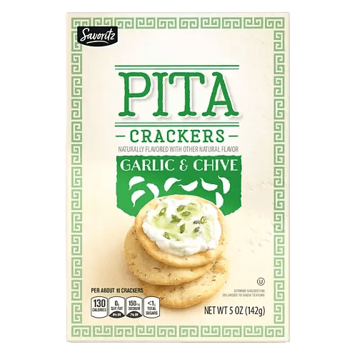 Savoritz Pita Crackers Garlic & Chive
