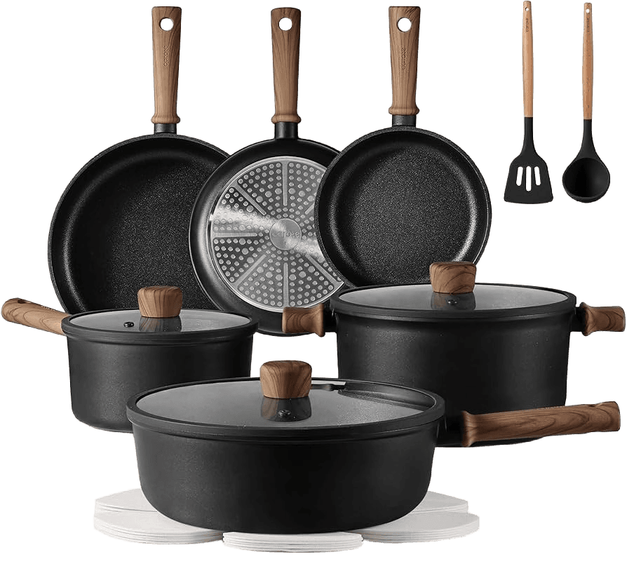 Carote Titanium Nonstick 9 Piece Cookware Set