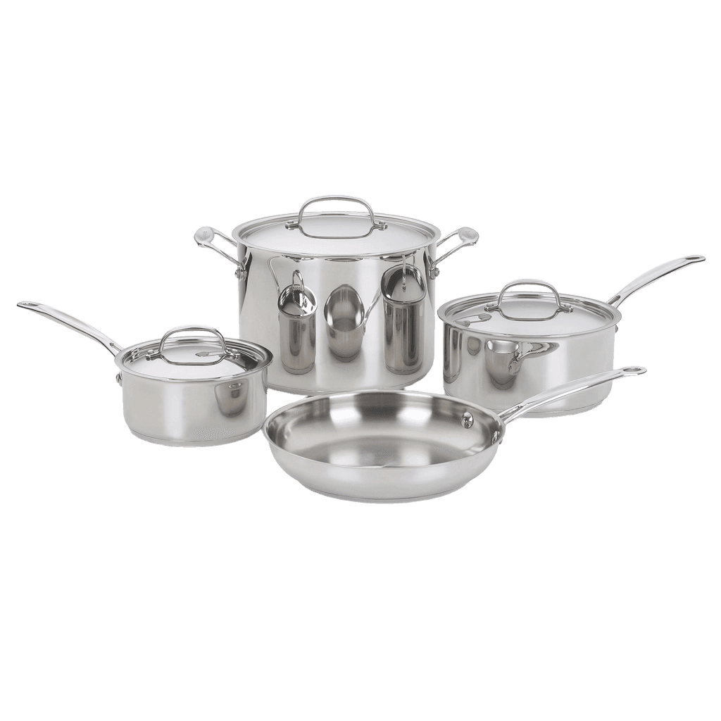 Cuisinart Chef's Classic Stainless-Steel 7-Piece Cookware Set