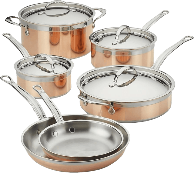 Hestan CopperBond Collection 100% Pure Copper Ultimate Cookware Set