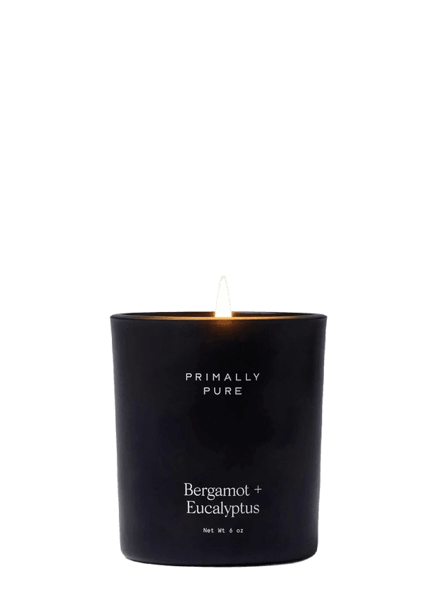 Primally Pure Bergamot + Eucalyptus Candle Glass Jar