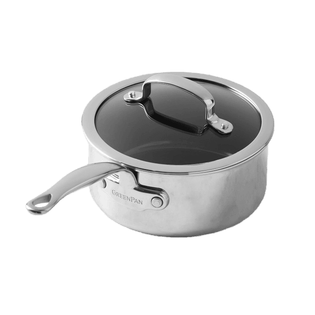 GreenPan Premiere Max Stainless-Steel Ceramic Nonstick Fry Pan Set of 2