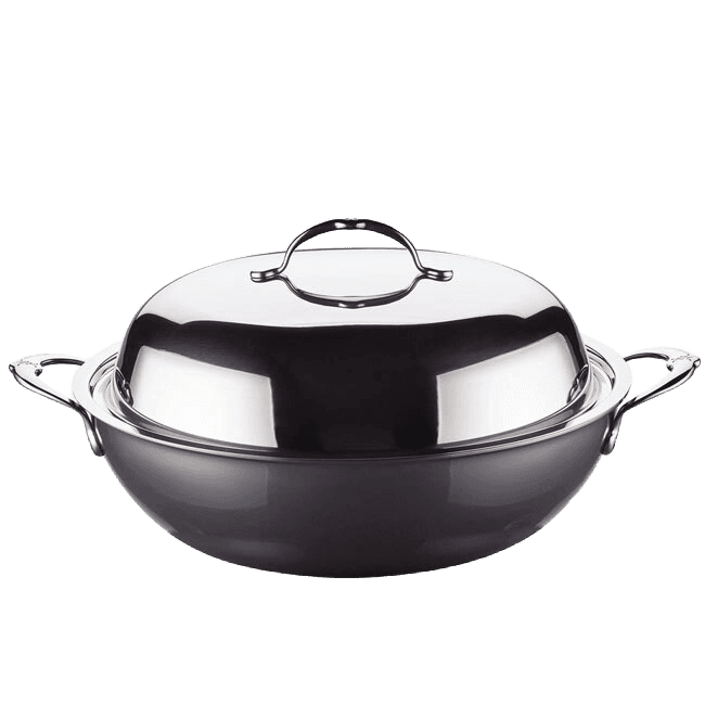 Hestan NanoBond Collection Titanium Stainless Steel Wok with Lid