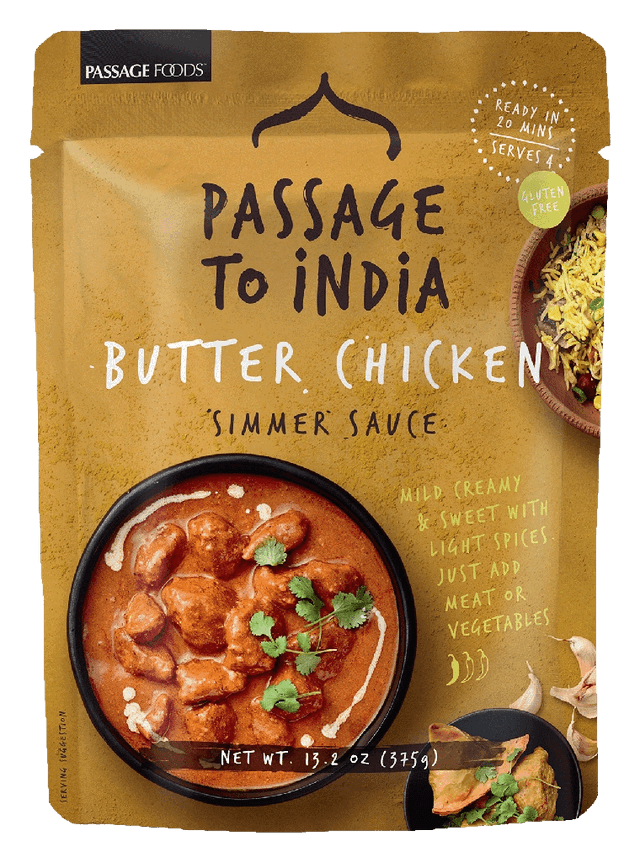 Passage Foods Passage to India Butter Chicken Simmer Sauce Extra Mild
