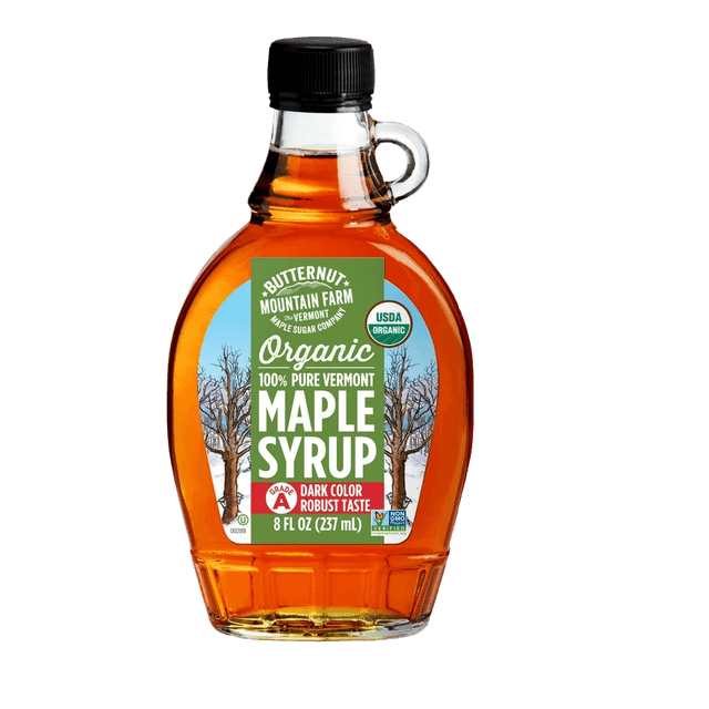 Lucchese Foods Organic Maple Syrup glass bottle
