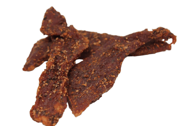 Cracked black pepper beef jerkey