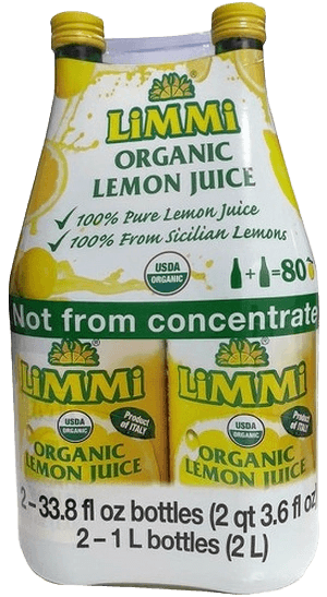 LiMMi Organic Lemon Juice Glass Bottle